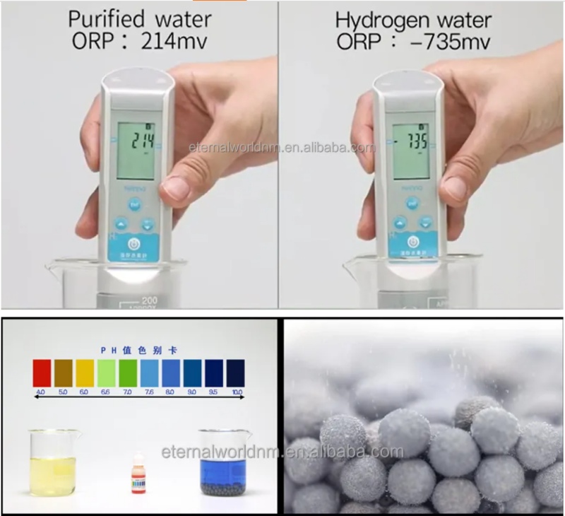 PH 9+ Antioxidant Hydrogen Alkaline Water Filter Water Pouch