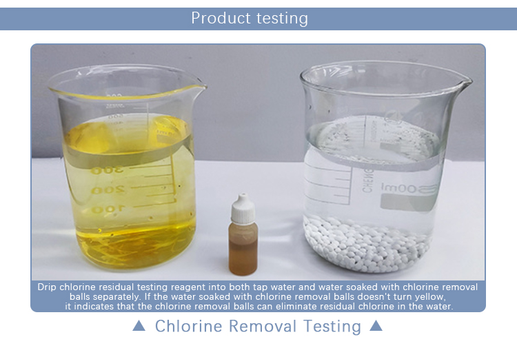 chlorine removal balls test