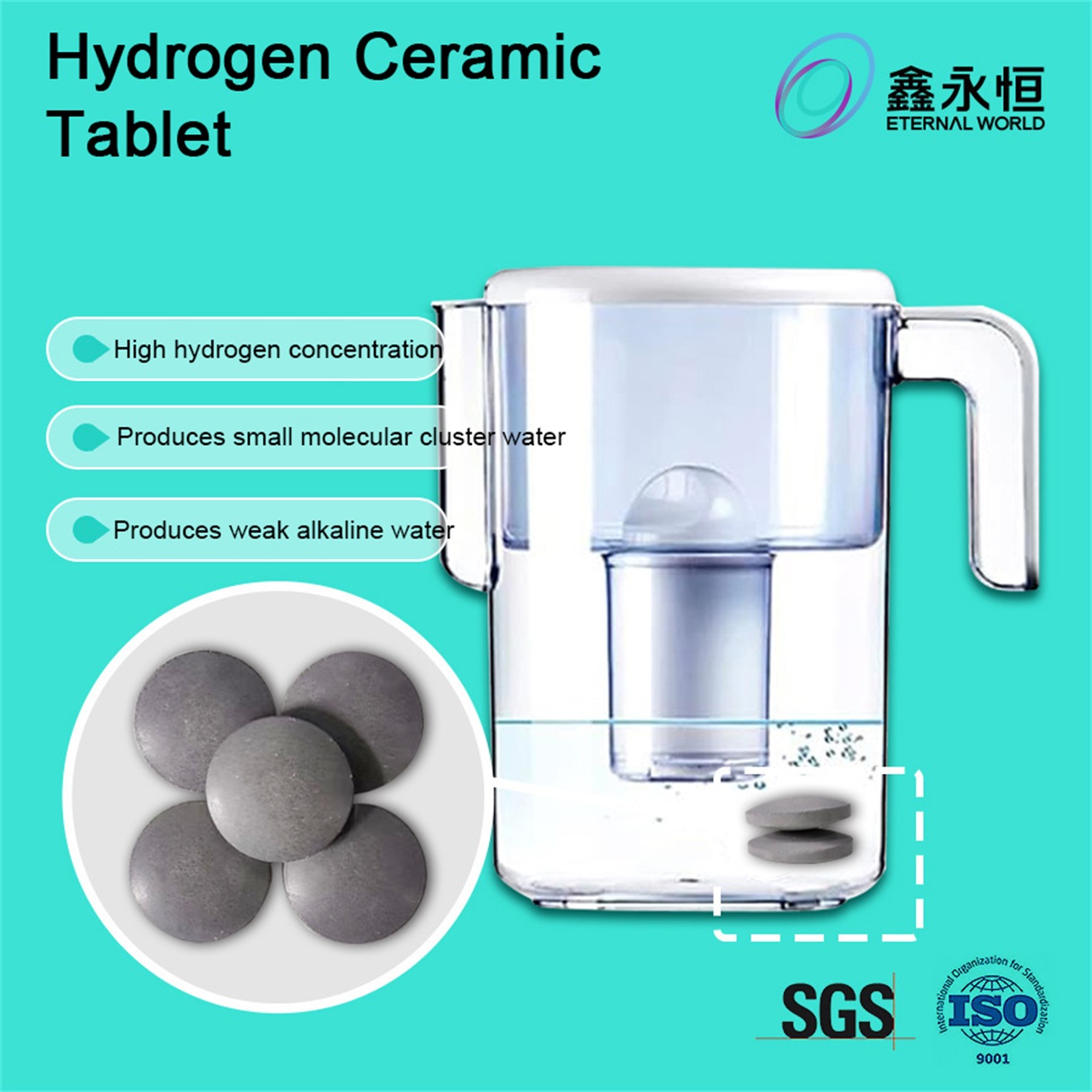 hydrogen ceramic tablets